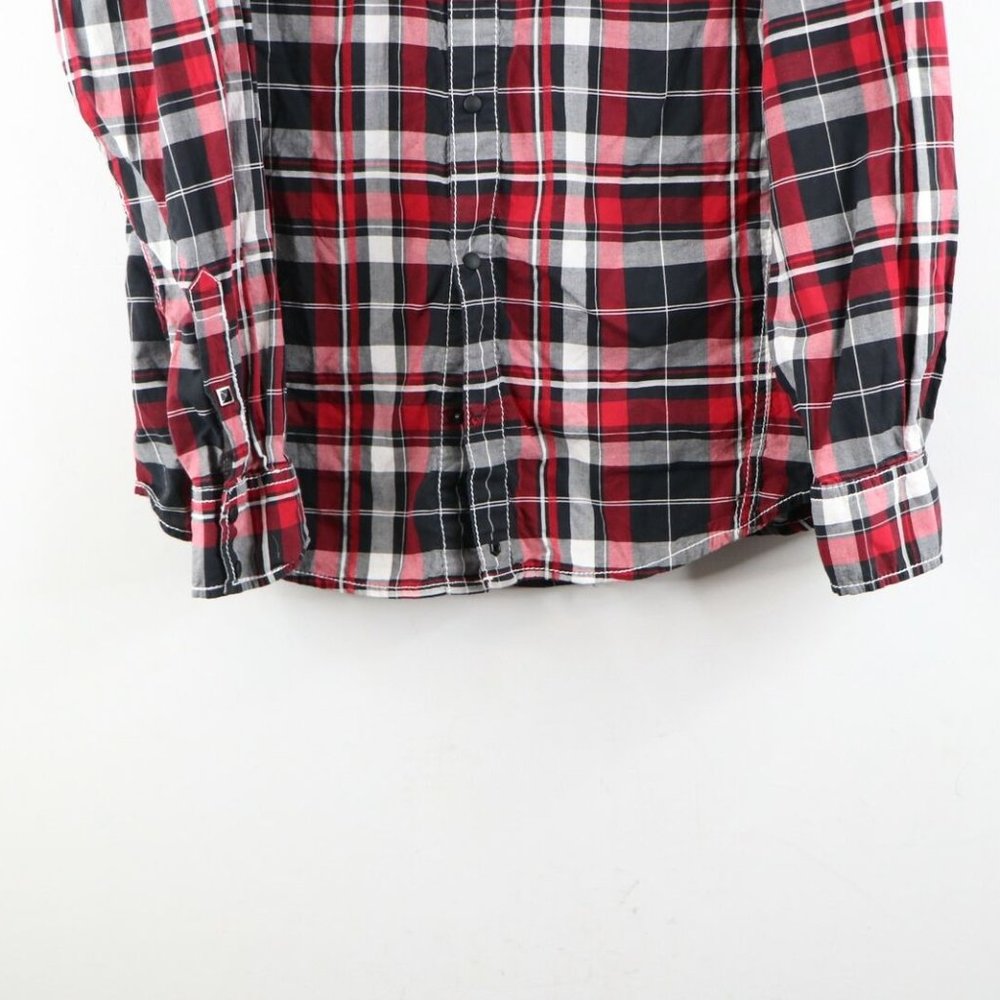 Buckle Black Athletic Double Pocket Button Shirt - image 3